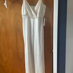 Monique Lhuillier Cream Jumpsuit/pant suit